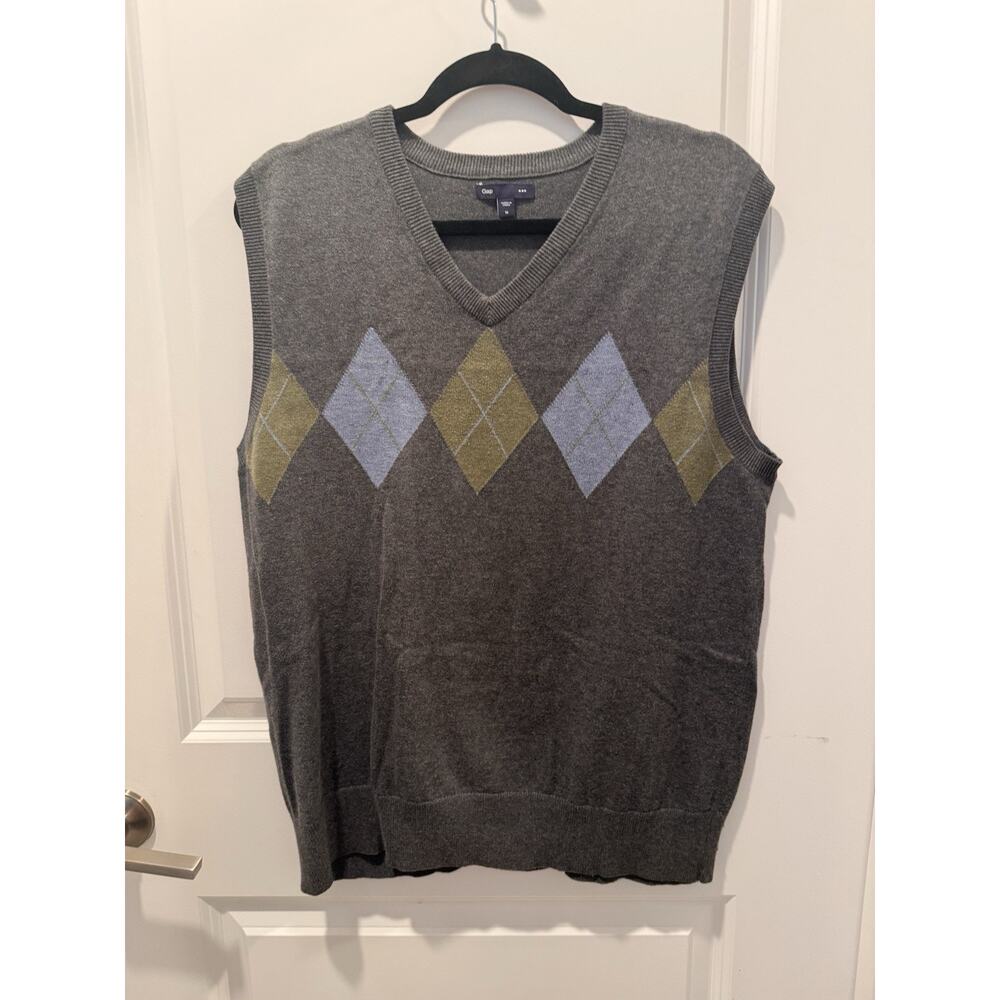 Gap Men’s Golf Knit Vest Size M Gray